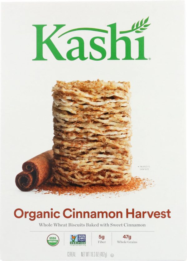 KASHI: Organic Whole Wheat Biscuit Cereal Cinnamon Harvest, 16.3 oz Online Sale