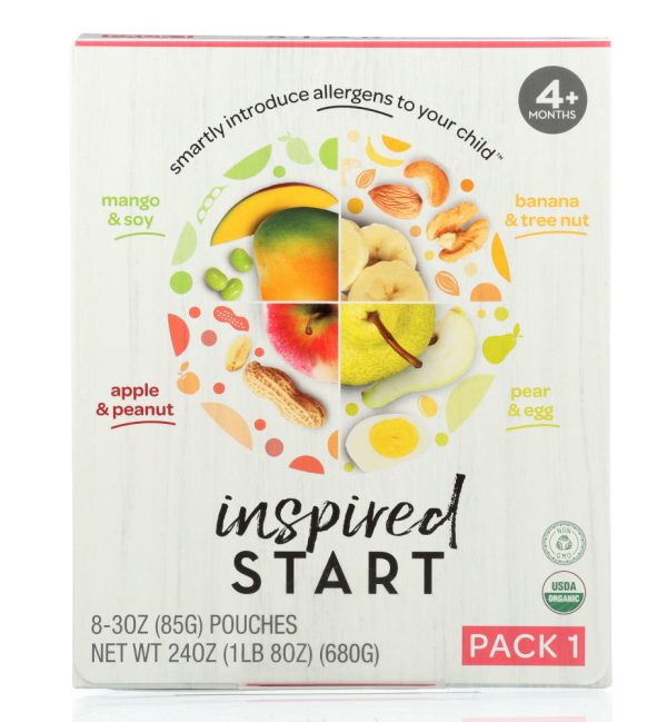 INSPIRED START BABY FOOD: Pack 1 Peanut Egg Tree Nut Soy, 24 oz For Cheap