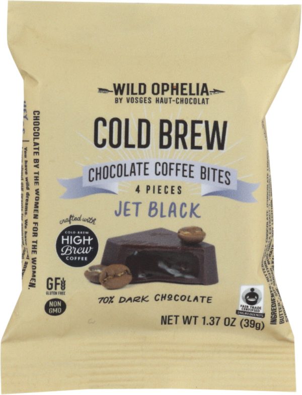 WILD OPHELIA: Bites Cold Brew Jet Black 4 pc, 1.37 oz Hot on Sale
