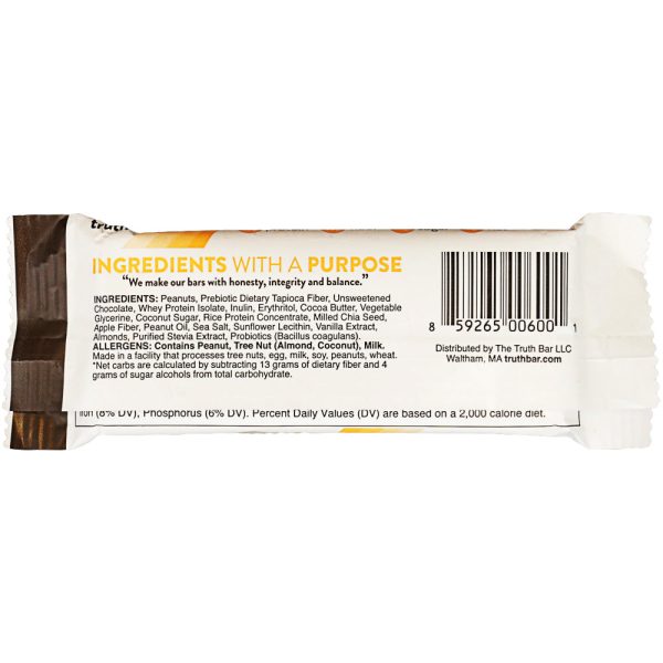 TRUTH BAR: Bar Chocolate Peanut Butter Crunch, 1.76 oz For Discount