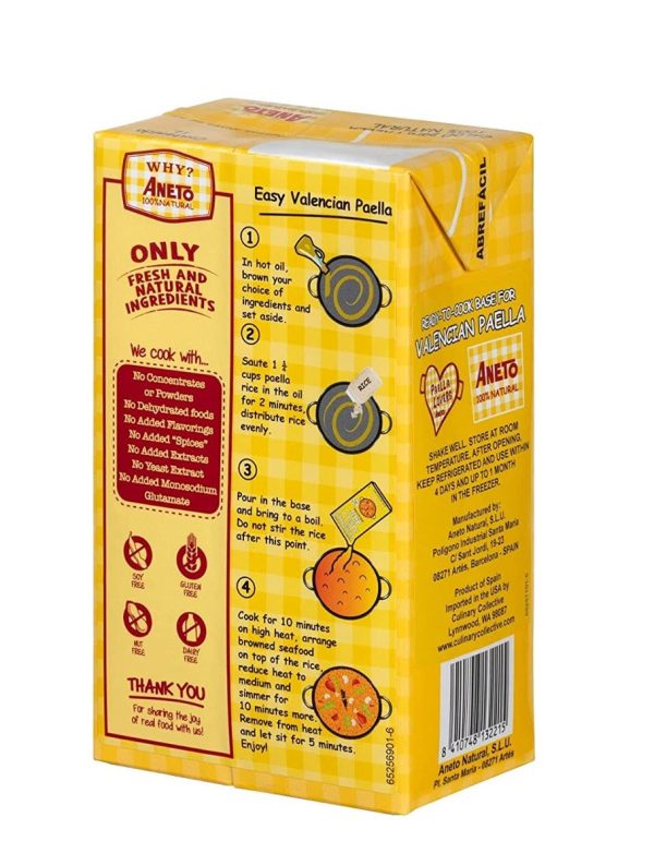 ANETO: Valencian Paella Base, 1 lt For Sale - Image 2