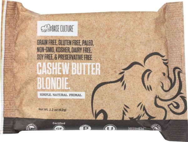 BASE CULTURE: Cashew Butter Brownie Blondie, 2.2 oz Online Hot Sale