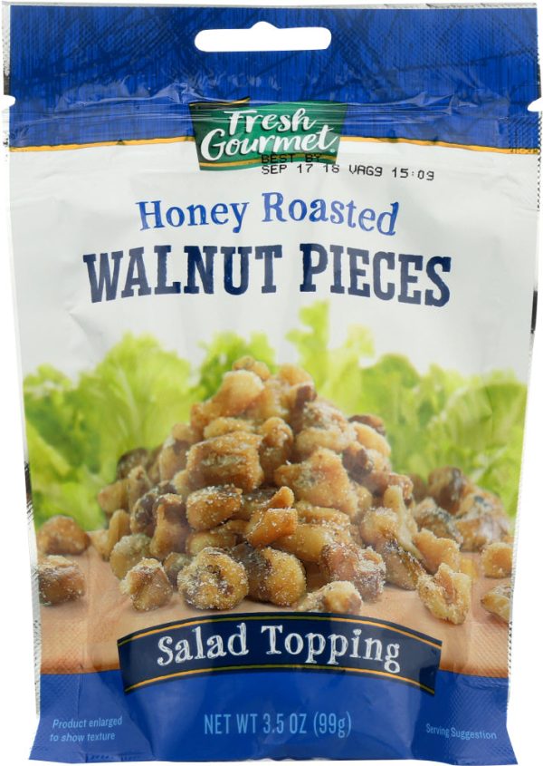 FRESHGOURMET: Walnut Pieces Glazed, 3.5 oz Supply