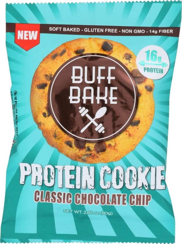 BUFF BAKE: Protein Cookie Classic Chocolate Chip, 2.82 oz Cheap