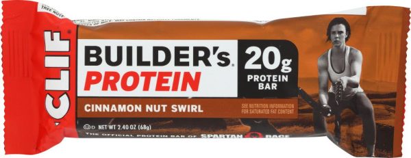 CLIF BUILDER: Bar Cinnamon Nut Swirl, 2.4 oz For Discount